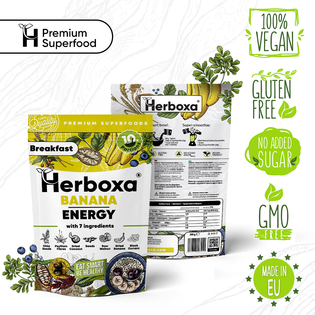 Banana Energy - gezonde “fastfood”-ontbijtmix