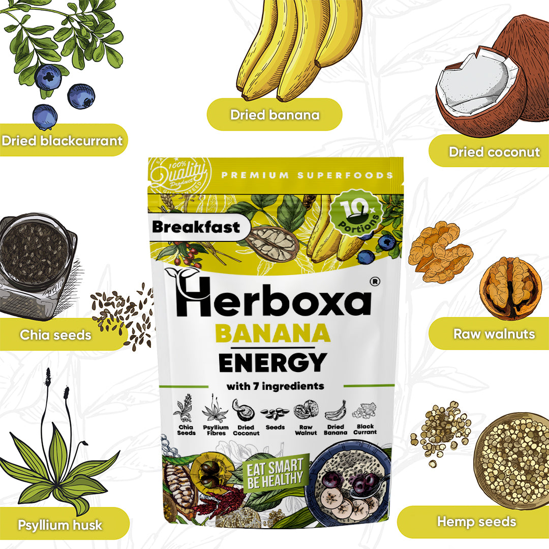 Banana Energy - gezonde “fastfood”-ontbijtmix