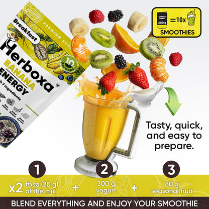 Banana Energy - gezonde “fastfood”-ontbijtmix