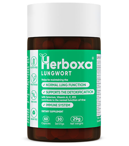 Herboxa® Lungwort - 60 Capsules 