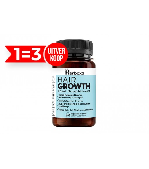 Herboxa Hair Growth | met vitamine A, C, D3, zink, ijzer en biotine